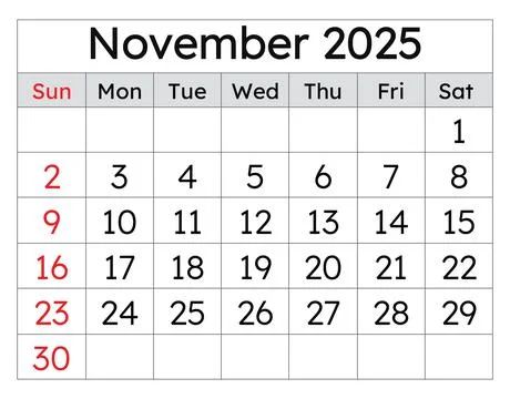 Important Days in November 2025