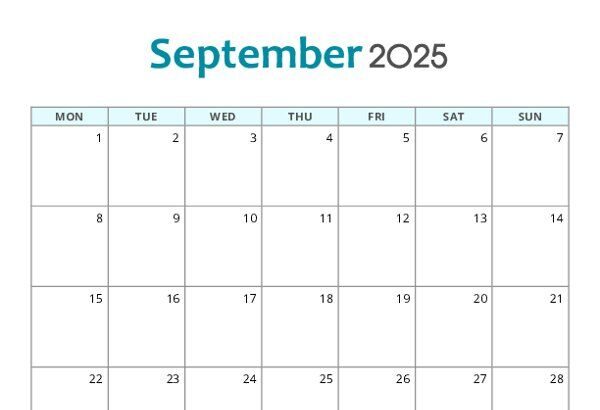 Important Days in September 2025