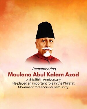 Maulana Azad Birth Anniversary